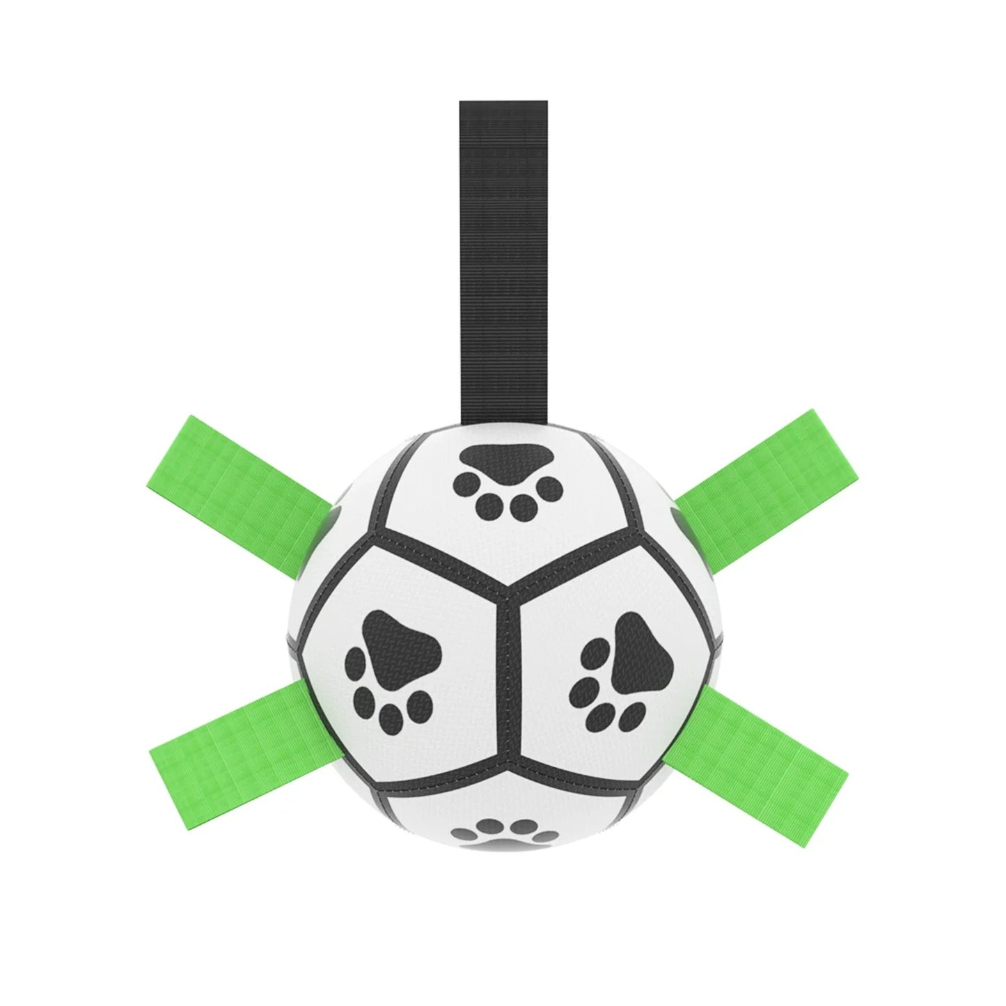 Interactive Dog Soccer Ball with Grab Tabs-Durable Pet Training and Chew Toy for Outdoor Play and Dog Accessories
