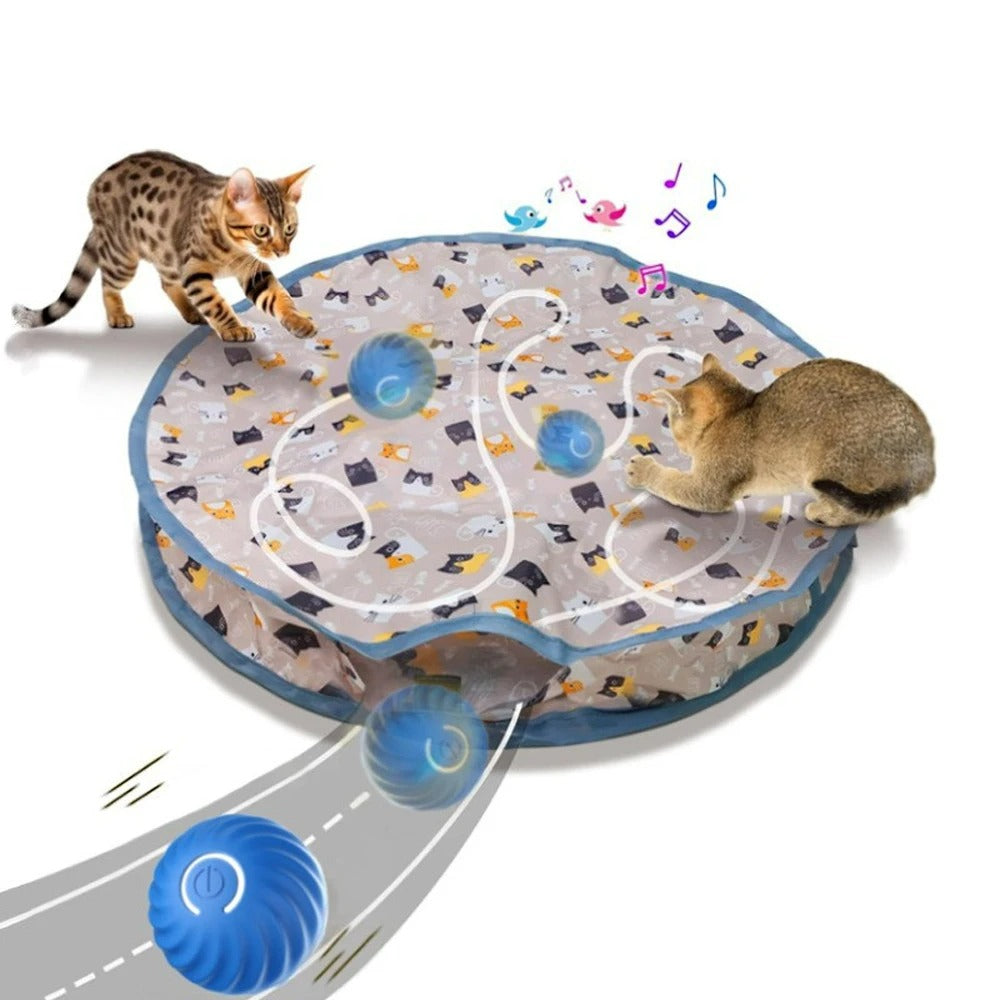RollPurr Interactive Cat Ball Set